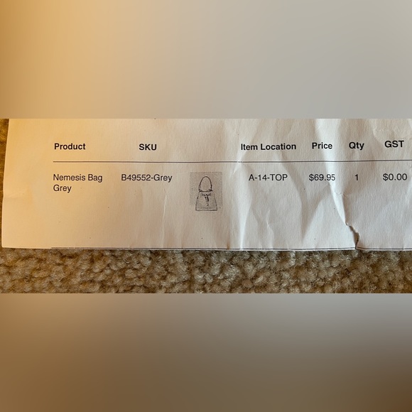 Beginning Boutique Gray Nemesis Bucket Bag - Picture 6 of 6